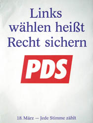 PDS-Plakat