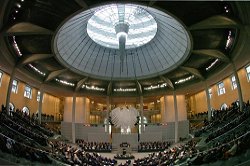 Dachebene des Reichtagsgebäudes